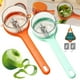thumbnail image 1 of Cuchillo pelador de acero inoxidable y pelador de verduras con compartimento | Hoja de doble filo | Pelador multifuncional de patatas, zanahorias y manzanas | Mango ergonómico antideslizante | Fácil, 1 of 1