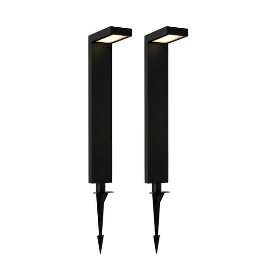 C Cattleya 3W Low Voltage Black Aluminum LED Outdoor Landscape Path Lights (2-pack)
