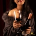 thumbnail image 4 of Elegant Crystal Straight Edge Design - Set of 4 Wine Glasses (15oz), 4 of 5