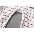 thumbnail image 4 of EYIIYE Toddler Wave Dot/Stripes Letter Print Long-Sleeves Romper, 4 of 6