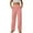 Pink, variant on MELDVDIB Womens Jeans Cargo Pants Elastic Waisted Wide Wide Leg Pants Solid Color Light Weight Lounge Trousers with Pockets Gray M