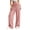 Pink, variant on ZZwxWA Wide Leg Knit Pants for Women Loose Fit Lounge Pants Straight Leg Drawstring Elastic Waist Sweatpants with Pockets
