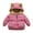 Pink, variant on Tuosodrolic Toddler Boys Girls Fleece Lined Winter Coat Cute Ear Hooded Puffer Jackets Warm Outerwear Solid Down Coat for 12M-6T