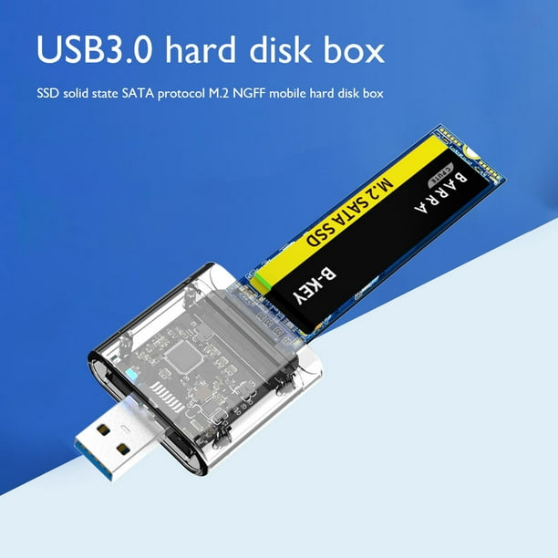 Coiry M2 SSD Boîtier SATA Châssis Gen 1 USB 3.0 Adaptateur Disque Boîte  pour SATA M.2 SSD NGFF 