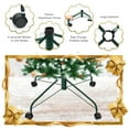 thumbnail image 2 of Topbuy Pliage Roulement Arbre de Noël Support en Métal Base W / Roues Universelles Verrouillables pour Arbre sous 9ft, 2 of 10