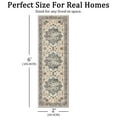 thumbnail image 2 of TECHVIDA 2'x6' Hallway Runner Rug Boho,Non Slip Machine Washable Rugs for Hallway Kitchen,Khaki, 2 of 10