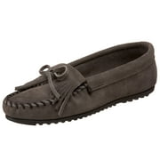 MINNETONKA Kilty Moc Shoes Medium Grey