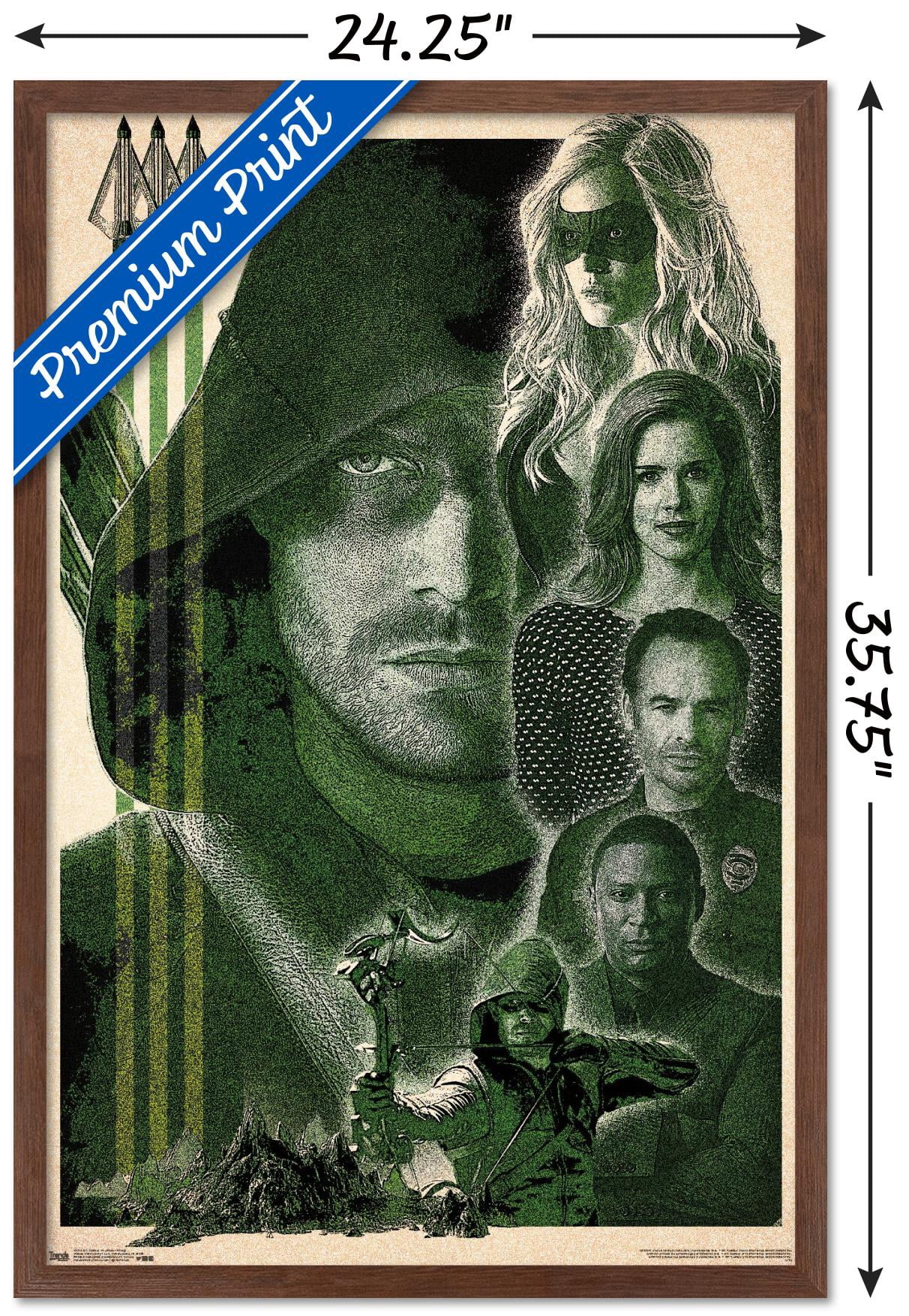DC Comics TV - Arrow - Group Wall Poster, 22.375" x 34", Framed