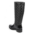 thumbnail image 3 of Bumper DD58 Women Quilted Knee High Mix Media Almond Toe Rain Boot, 3 of 5