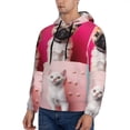 thumbnail image 3 of Haiem Colorful Dog Cat Collage Patterned Men's Hoodie with Kangaroo Pocket - Ideal Pullover Sweatshirt for Daily Wear, Travel, and Home-Medium, 3 of 7