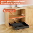 thumbnail image 6 of 2Pack Expandable Pull Out Cabinet Organizer 21"Deep, Adjustable Width 12.2"-20.4" Slide Out Drawers & Roll Out Shelves for Kitchen Cabinets, Easy Install with Double-Sided Adhesive, Black, 6 of 14