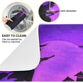 thumbnail image 5 of GZHJMY Halloween Night Flying Witch Absorbent Dish Drying Mat Microfiber Kitchen Countertop Table Protector Multi-Purpose Counter Rack Sink Drainer Pad (16" x 18"), 5 of 6