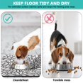 thumbnail image 4 of Boho Retro Floral Pet Feeding Mat-Absorbent Pet Placemat for Food and Water Bowl, with Waterproof Rubber Backing, Quick Dry Water Dispenser Mat for Dog and Cat (16"x24"), 4 of 7
