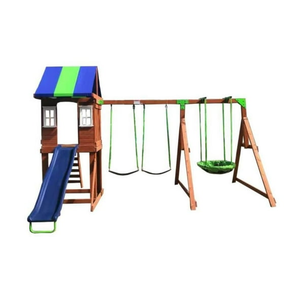 Ensemble de balançoire en bois Sportspower West Fork