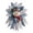 Blue, variant on Quilted Angel Christmas Tree Hanging Ornament Diy Patchwork Sewing Craft Kit With Pre Cut Fabric For Holiday Home Decor(White-32Cm)
