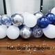 thumbnail image 4 of Kit de guirnalda de arco de globo de plata azul marino, 123 paquetes de globos de confeti de plata azul marino y blanco con accesorios de globo para fiesta de graduación, fiesta de cumpleaños, sumini JAMW Sencillez, 4 of 5