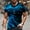 Blue, variant on Azrian Shirts for Men Short Sleeve Clearance,Men Casual Round Neck 3D Digital Printing Pullover Fitness Sports Shorts Sleeves T Shirt Blouse