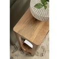thumbnail image 4 of Kate and Laurel Dahl Modern Slatted Wooden Slim Side Table, 16 x 8 x 24, Natural Wood, Transitional Wood Narrow End Table for Use as Living Room Plant Stand or Small Bedroom Nightstand, 4 of 10
