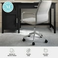 thumbnail image 4 of Martha Stewart Upholstered Office Chair in Gray/Polished Nickel, 4 of 12