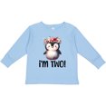 thumbnail image 3 of Inktastic 2nd Birthday Party Penguin 2 Year Old Girl Girls Long Sleeve Toddler T-Shirt, 3 of 5