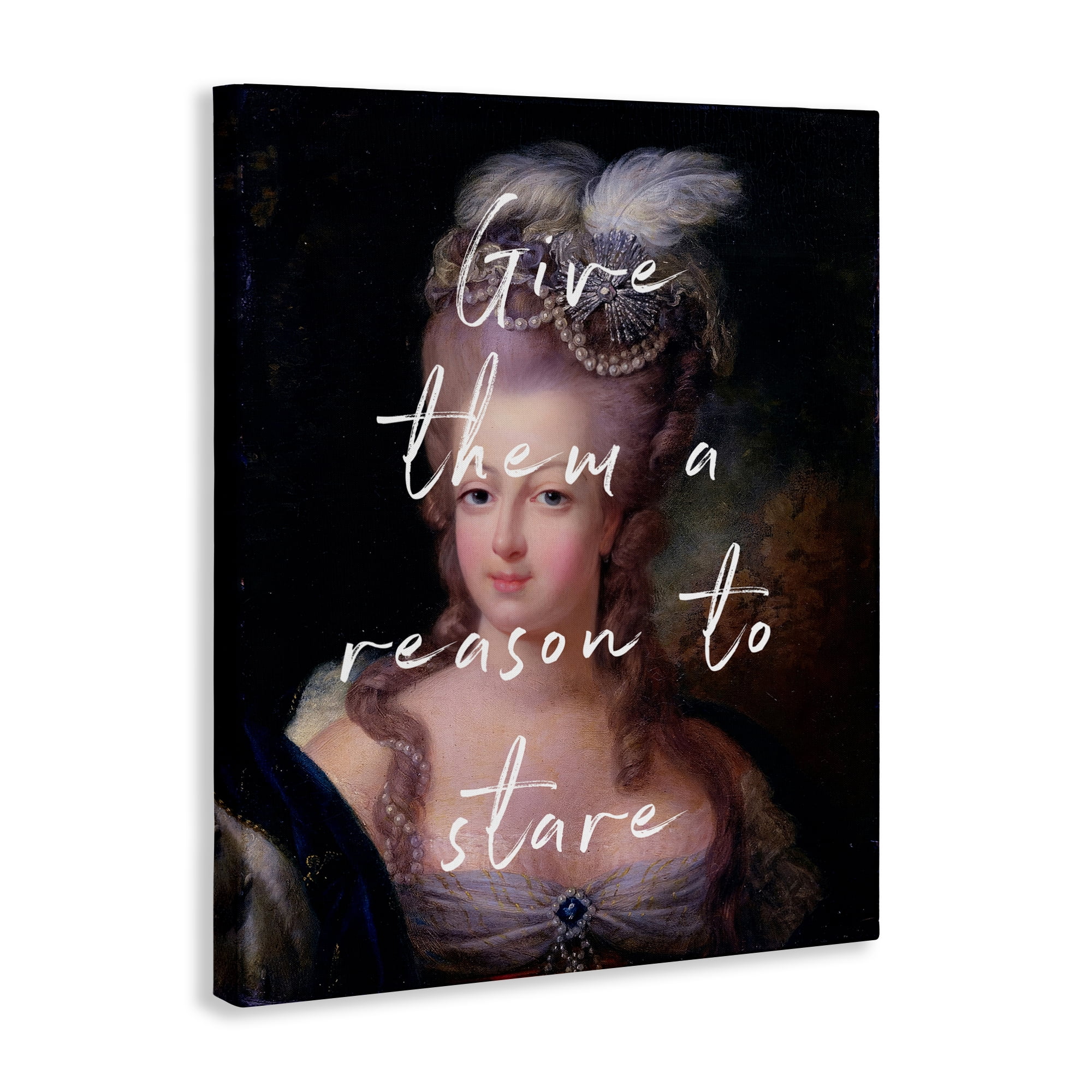 Stupell Industries Give Them A Reason To Stare Canvas Wall Art, design by Tina LeCour