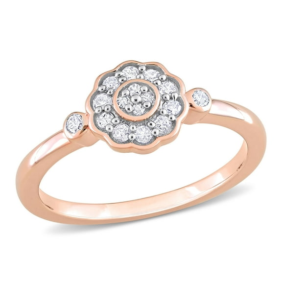Everly Women's Diamond Rose Gold Plated Ring