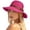 Hot Pink, variant on Women Packable Summer Sun Hat 50+ Wide Brim Foldable Bucket Garden Sunhat For Travel