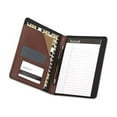 thumbnail image 4 of Samsill Contrast Stitch Leather Padfolio, 6 1/4w X 8 3/4h, Open Style, Brown, 4 of 8