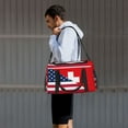 thumbnail image 7 of Honeii USA Switzerland Print Gym Bag,Carry on Weekender Overnight Bag, Travel Duffel Bags, Personal Item Travel Bag,Tote Bag,Workout Dance Bag, 7 of 7