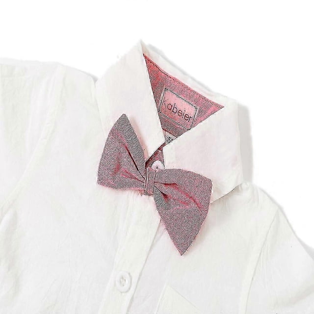 Boys Gentleman Outfits Suits Bowtie Romper Suspenders Shorts Tuxedo Outfit