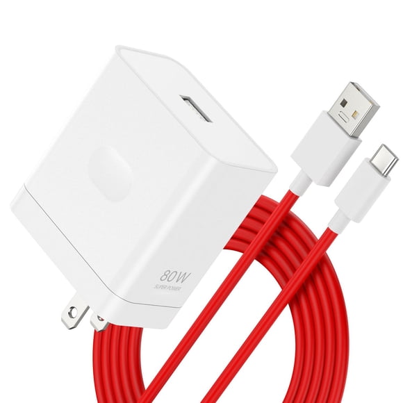 Compatible con Oneplus 13 12 12R 11 10 Pro Charger Bloque de pared rápido de 80 W 65 W para One Plus