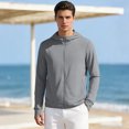 thumbnail image 2 of Garbnen Unisex Ice Silk UPF 50+ Sun Protection Jacket Full Zip Quick Dry Rash Gaurd Hoodie Breathable Water Resistant Outdoor Travel Sun Shirt with Pockets for Men and Women, 2 of 7