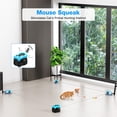 thumbnail image 3 of Juguete interactivo para gatos Pet Deluxe con mando a distancia y automático, color azul cielo, 3 of 7