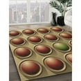 thumbnail image 3 of Ahgly Company Machine Washable Indoor Rectangle Transitional Red Brown Area Rugs, 8' x 10', 3 of 7