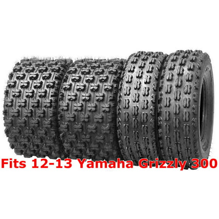 Set 4 WANDA Sport ATV tires 22x7-10 & 22x10-9 12-13 Yamaha Grizzly 300 GNCC