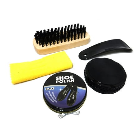 Shoe Shine and Polish Kit, 5-Pcs.