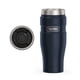thumbnail image 1 of Thermos - Vaso de viaje de acero inoxidable, 16 onzas, color azul mate, 1 of 7