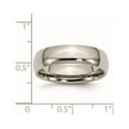 thumbnail image 6 of Chisel Titanium Polished 6mm Half Round Band, 6 of 7