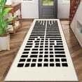 thumbnail image 2 of 2x6 FT Kitchen Runner Rugs Non Skid Washable, Faux Wool Rug Runners for Hallways Bathroom Carpet Runner, Soft Indoor Modern Floor Rug for Entryway Laundry Room, 2 of 11