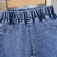 thumbnail image 5 of BYHONG Baby Girls Denim Jeans Toddler Kid Pants Jeans Elastic Waist Denim Pants Pants for Girls Hot Pink 120(US Size), 5 of 6