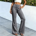 thumbnail image 2 of Yoga Pants for Women Ihhxva High Waisted Wide Leg Elastic Waist Leggings Adjustable Gym Running Daily Wear Workout S-2XL, 2 of 8