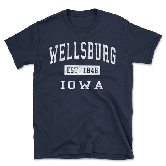 Wellsburg Iowa Classic Established Men's Cotton T-Shirt