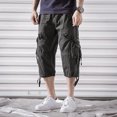 thumbnail image 3 of Pantalones cortos de camuflaje para hombre, estilo cargo, para senderismo, de combate, de camuflaje, estilo bermudas, de diseñador, de moda, elásticos, de algodón de lujo, holgados, 2024, 3 of 5