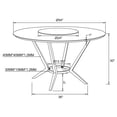 thumbnail image 4 of Pemberly Row Round Dining Table with Lazy Susan in White and Chrome, 4 of 4