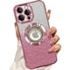 thumbnail image 1 of Funda magnética con purpurina para iPhone 16 Pro, compatible con MagSafe, protección completa, delgada, a prueba de golpes y arañazos, con protector de lente de cámara y red antipolvo para mujer, 1 of 7