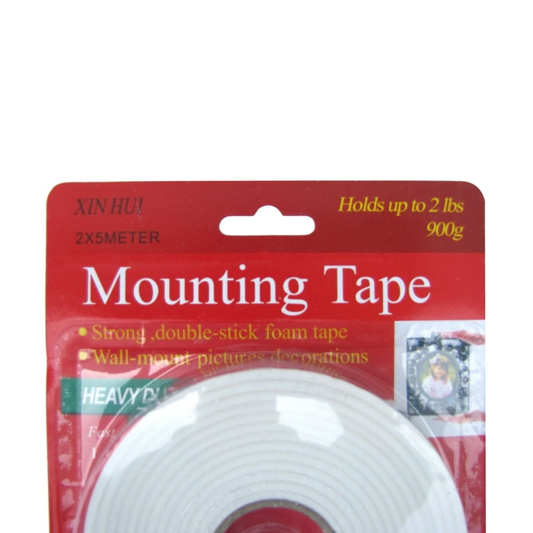 2 Pack White Double Sided Foam Wall Mounting Tape Strong Adhesive Sticky Tack 2 Pack White Double Sided Foam Wall Mounting Tape Strong Adhesive Sticky Tack
