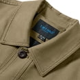 thumbnail image 4 of Xysaqa Men's Fashion Rugged Work Jackets, Men's Shirt Jacket, Relaxed Fitted Shacket Military Jacket for Men Fall Clothing Khaki, 4 of 7