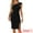 Black, variant on DARING DIVA Slit Hem Fashion One Shoulder Sheath Dress XS Dark Green