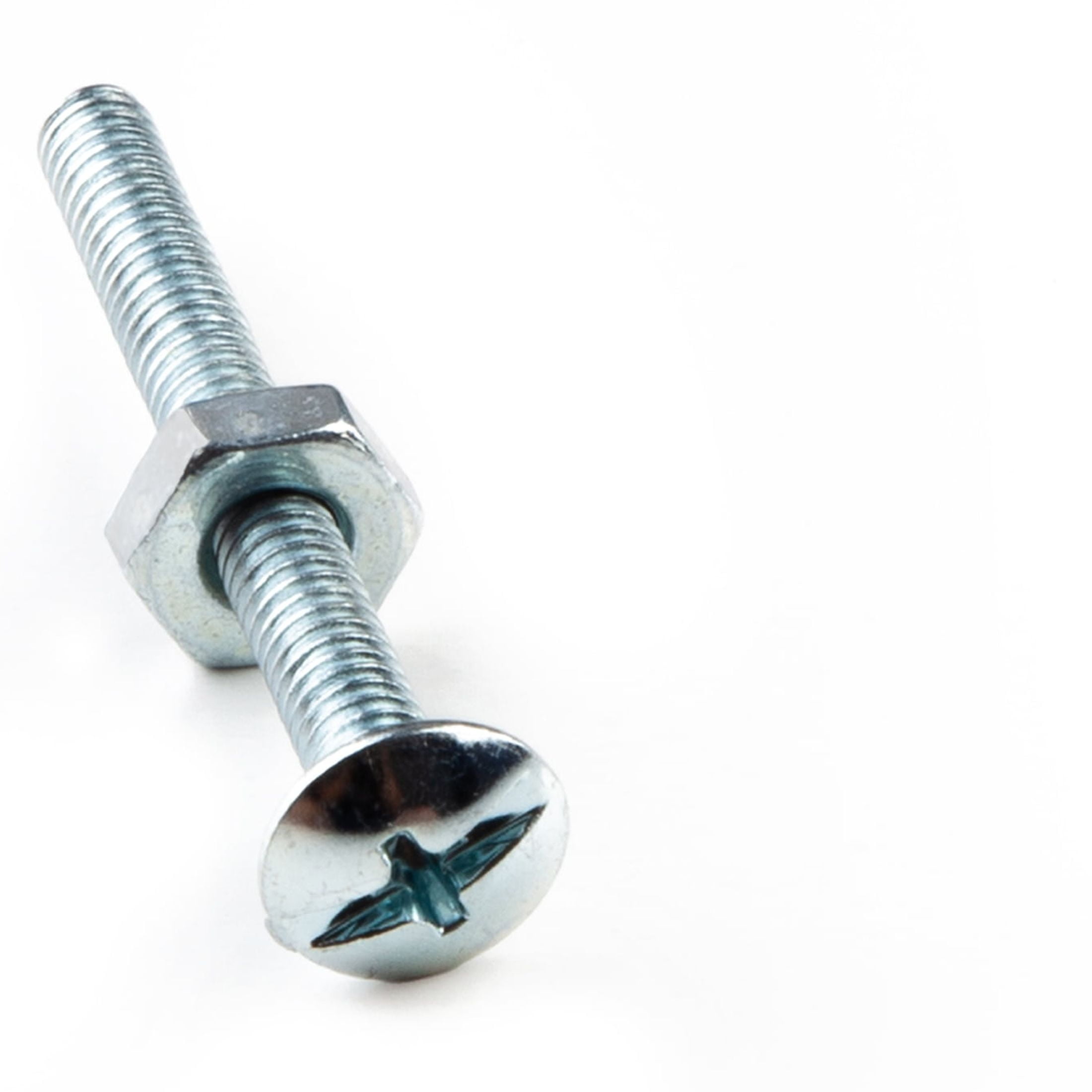 (2 pack) Hillman Machine Screws,6-32 X 1", Steel, Zinc, Interior, Phillips, Silver, 13 sets