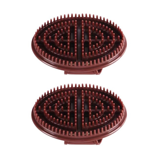 Jumpingount 2 pack/lote cepillo meridiano equipo de masaje seguro e inodoro para amantes del cepillo de cabeza tamaño uniforme masajeadores